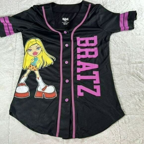 Bratz Baseball Jersey size Medium Bratz Doll Jersey NEW~  purple ~ Cartoon Bratz - Picture 13 of 16